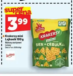 Topaz Krakersy mini ser + cebulka Lajkonik oferta