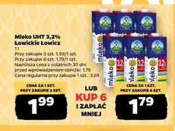 Netto Mleko UHT Łowickie Łowicz 3,2% oferta