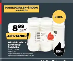 Netto Wkład do zniczy parafinowy Światełko oferta