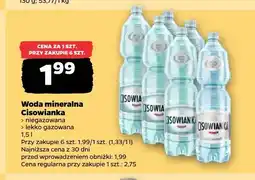 Netto Woda mineralna niegazowana Cisowianka oferta