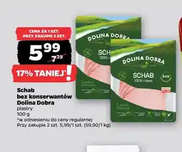 Netto Schab bez konserwantów plastry Dolina Dobra oferta