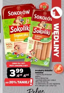 Netto Szyneczka drobiowa plastry Sokoliki Sokołów oferta