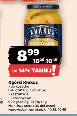 Netto Ogórki po kozacku Krakus oferta