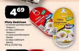 Netto Filety śledziowe w oleju roślinnym Vespucci oferta
