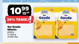 Netto Ser gouda w plastrach 2-pak Miletto oferta