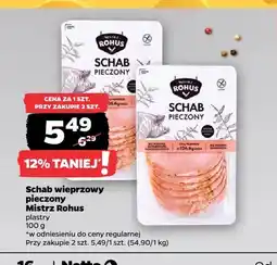 Netto Schab wieprzowy pieczony w plastrach Mistrz Rohus oferta