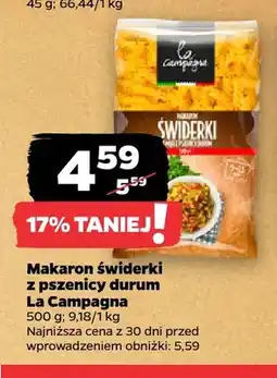 Netto Makaron świderki z pszenicy durum La Campagna oferta