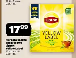 Netto Herbata czarna ekspresowa Lipton Yellow Label oferta