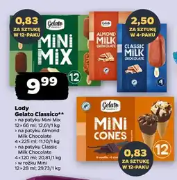 Netto Lody na patyku Mini Mix Gelato Classico 12-pak oferta