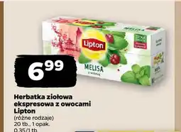 Netto Herbatka ziołowa ekspresowa z owocami Lipton oferta