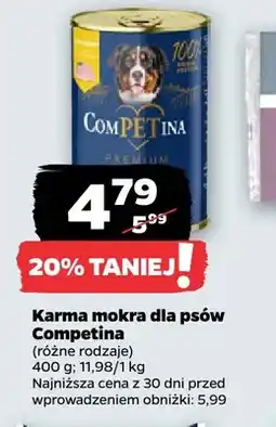 Netto Karma mokra dla psów Competina oferta