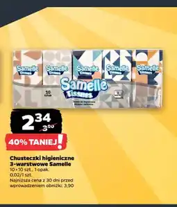 Netto Chusteczki higieniczne 3-warstwowe Samelle 10-pak oferta