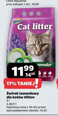 Netto Żwirek lawendowy dla kotów Hilton oferta