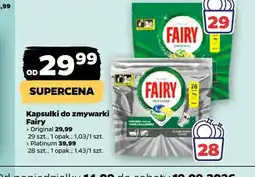 Netto Kapsułki do zmywarki Fairy Original oferta