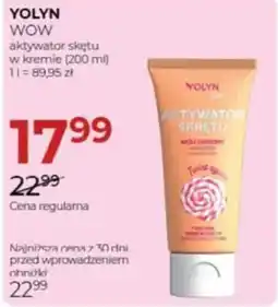 Jawa Drogerie Yolyn wow aktywator sketu w kremie oferta
