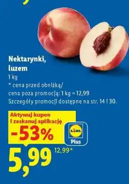 Lidl Nektarynki, luzem oferta