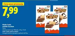 Lidl Kinder Cards, wafle z kremem oferta