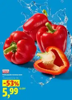 Lidl Polska papryka czerwona, luzem oferta