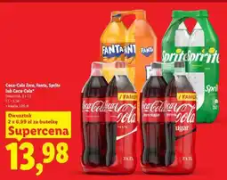 Lidl Coca-Cola Zero, Fanta, Sprite lub Coca-Cola oferta