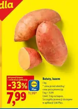 Lidl Bataty, luzem oferta