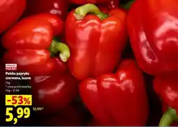 Lidl Polska papryka czerwona, luzem oferta