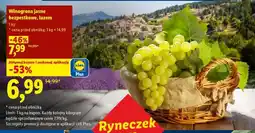 Lidl Winogrona jasne bezpestkowe, luzem oferta