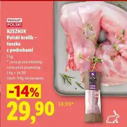 Lidl Polski królik tuszka z podrobami oferta
