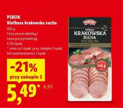 Lidl PIKOK Kiełbasa krakowska sucha oferta