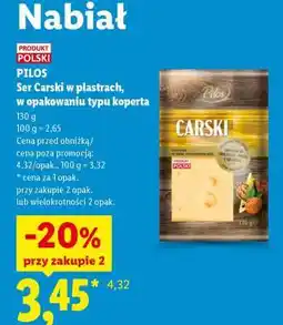 Lidl PILOS Ser Carski w plastrach oferta