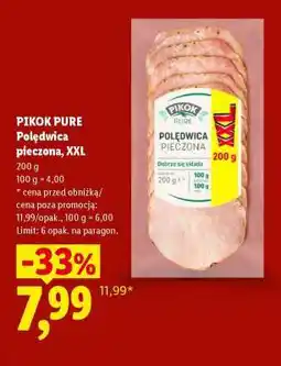 Lidl PIKOK PURE Poledwica pieczona, XXL oferta