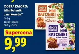 Lidl Dobra Kaloria Mini batoniki z nerkowców oferta