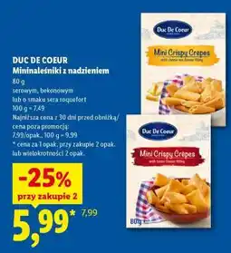 Lidl DUC DE COEUR Mini naleśniki z nadzieniem oferta