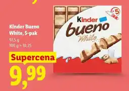 Lidl Kinder Bueno White, 5-pak oferta