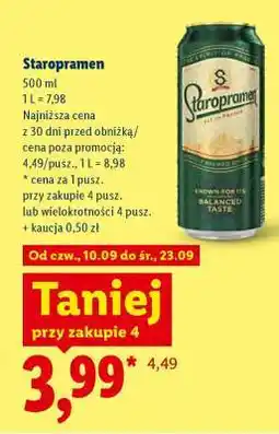 Lidl Staropramen oferta