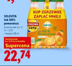 Lidl Solevita Sok 100% pomarańcza oferta