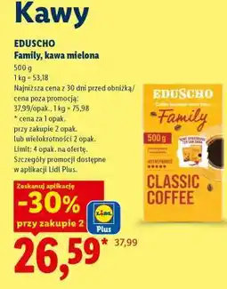Lidl Eduscho Family, kawa mielona oferta