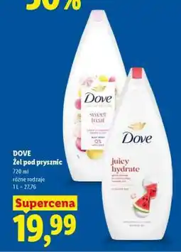 Lidl Dove żel pod prysznic oferta