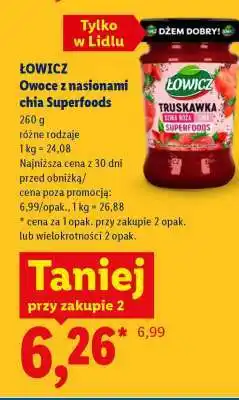 Lidl ŁOWICZ Owoce z nasionami chia Superfoods oferta