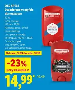 Lidl OLD SPICE Dezodorant w sztyfcie dla mężczyzn oferta