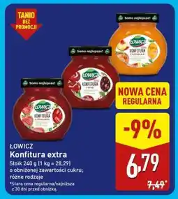 ALDI ŁOWICZ Konfitura extra oferta