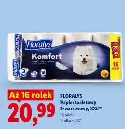 Lidl FLORALYS Papier toaletowy 3-warstwowy, XXL oferta