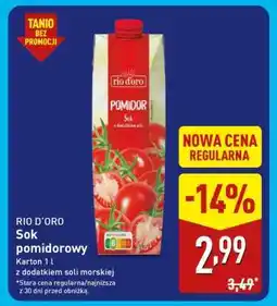 ALDI RIO D'ORO Sok pomidorowy oferta