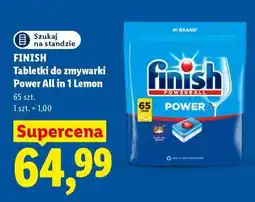 Lidl FINISH Tabletki do zmywarki Power All in 1 Lemon oferta
