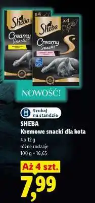 Lidl SHEBA Kremowe snacki dla kota oferta