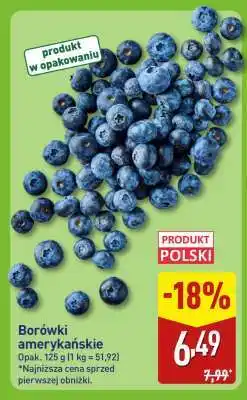 ALDI Borówki amerykańskie oferta