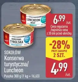 ALDI sokołów Konserwa turystyczna/ Luncheon oferta