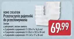 ALDI Home Creation Przezroczyste pojemniki do przechowywania oferta