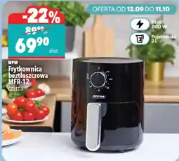 Biedronka Frytkownica bez tłuszczowa MFR-12 czarna oferta