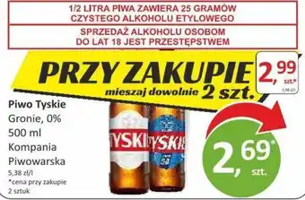 Piwo Tyskie Gronie, 0%
