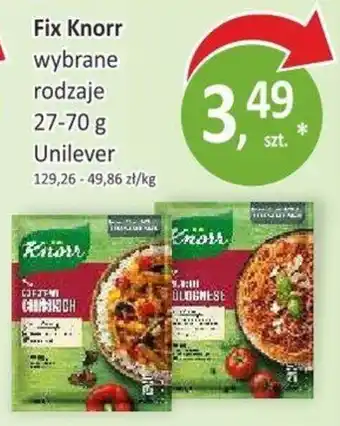 Fix Knorr wybrane rodzaje